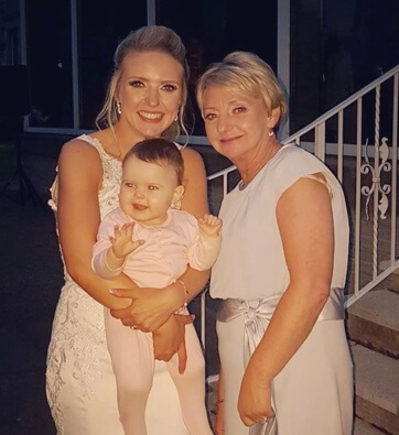 Rachel Small with her mom and daughter.